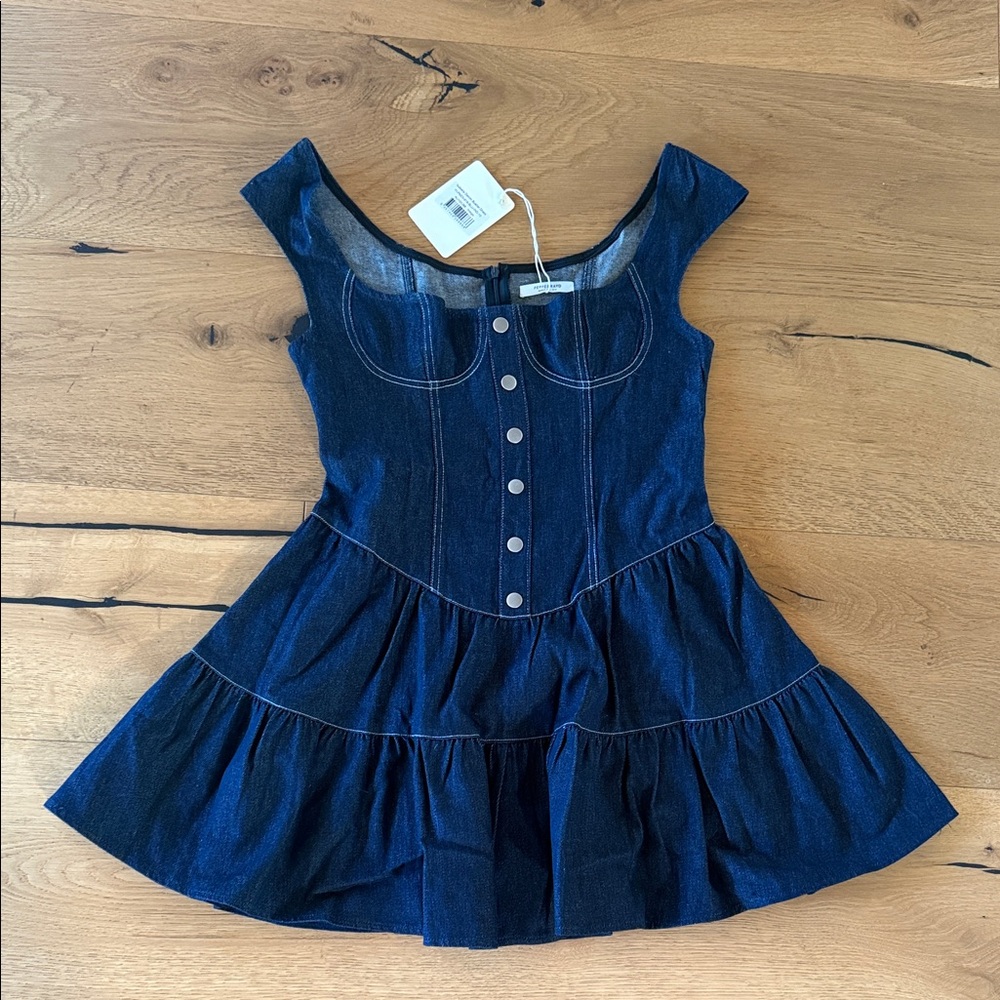 Peppermayo Isabella Denim Bustier dress